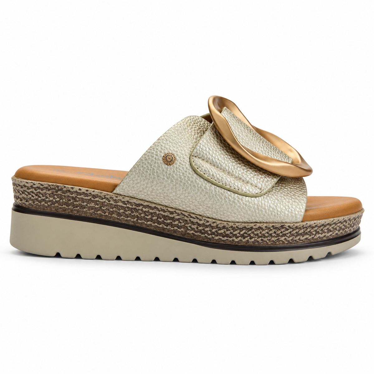 Sandalia Dorado Mujer Casual Chalada Garda
