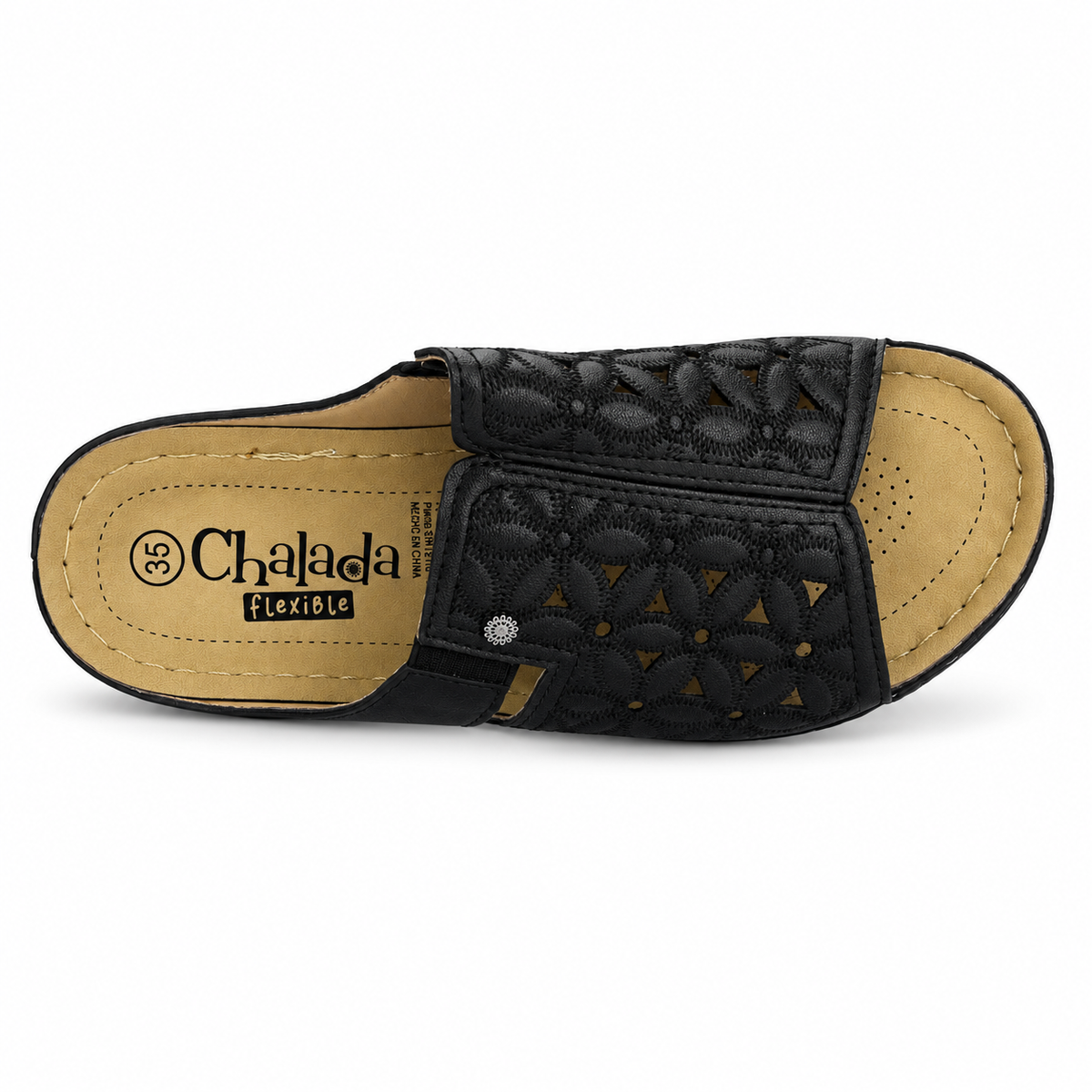 Sandalia Negro Mujer Casual Chalada Mulan