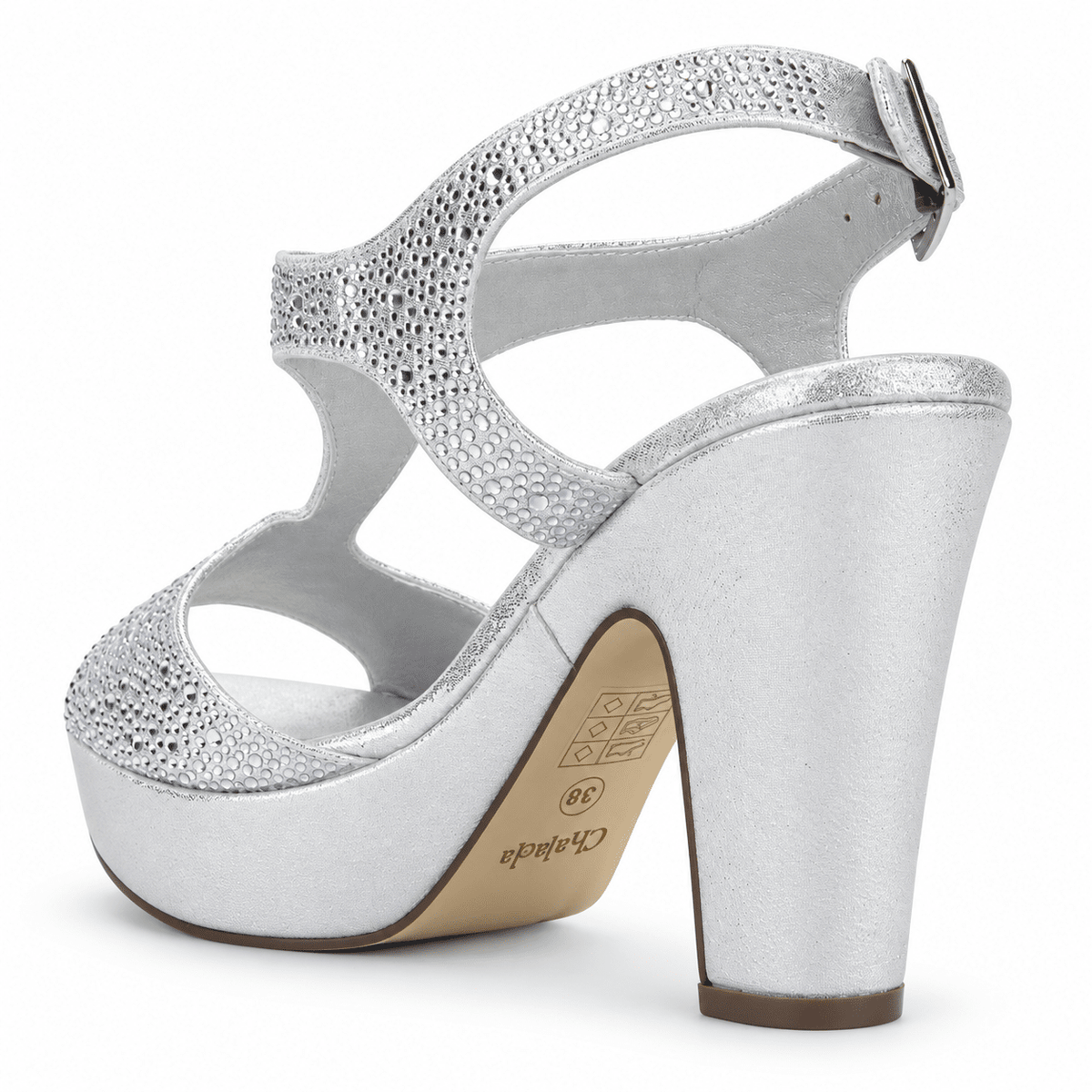 Sandalia Plateado Mujer Casual Chalada Cosimo