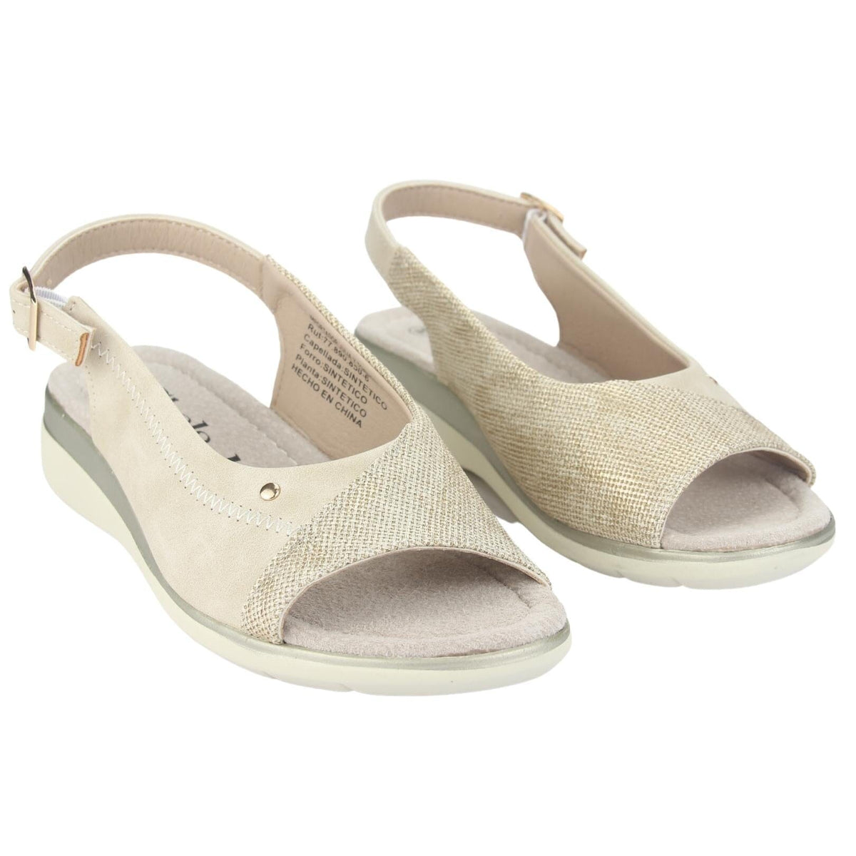 Sandalias Chalada Mujer Floro-5 Beige