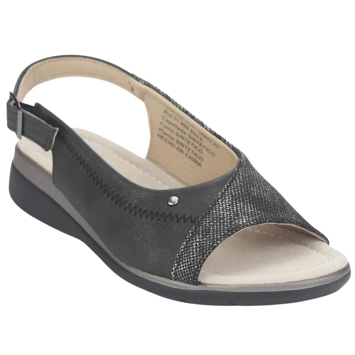 Sandalias Chalada Mujer Floro-5 Negro