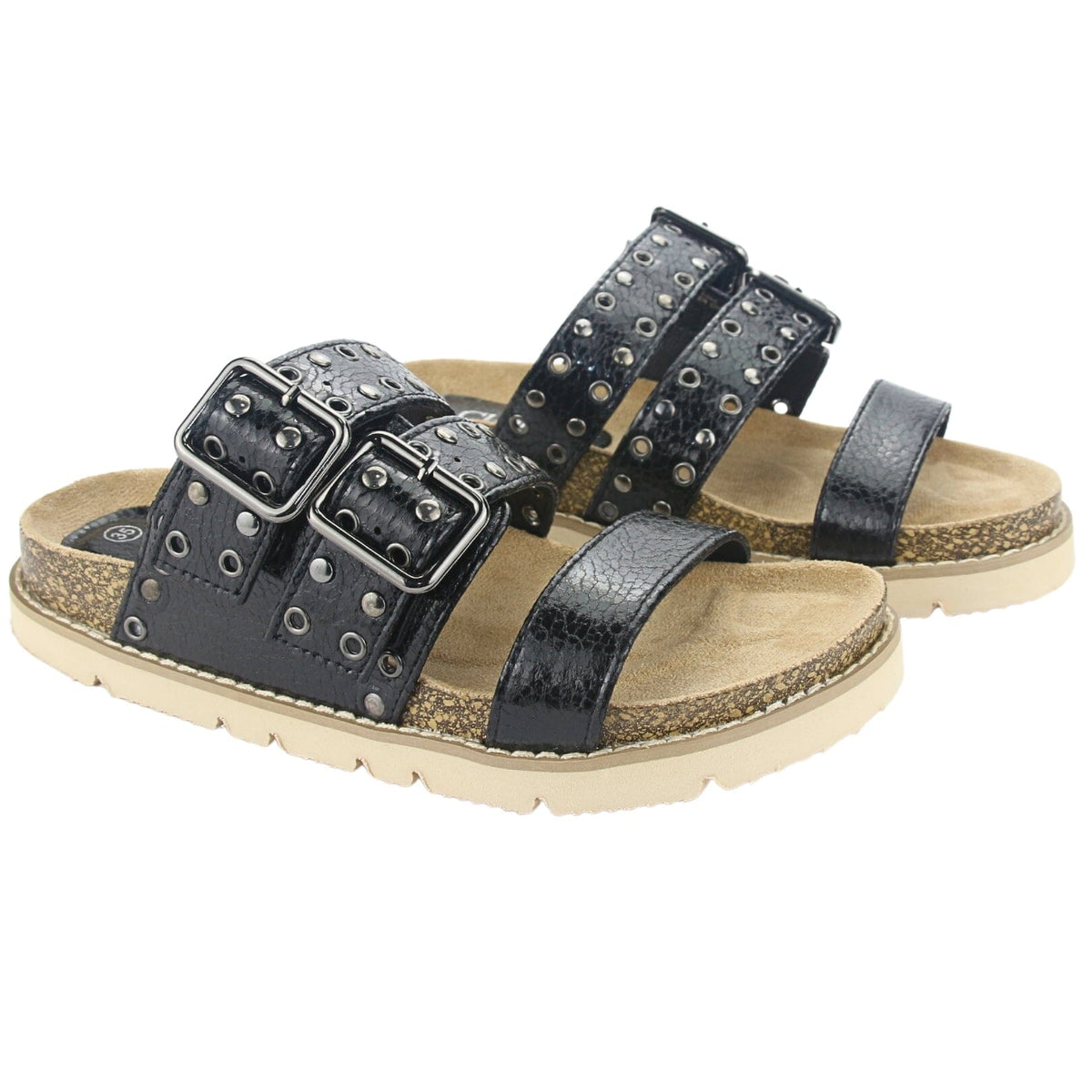 Sandalias Chalada Mujer Lila-12 Negro