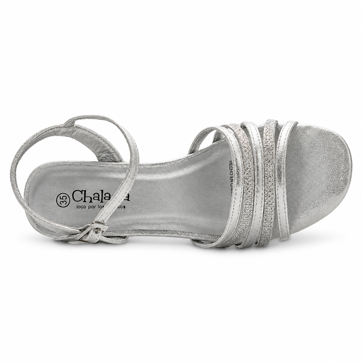 Sandalia Plateado Mujer Casual Chalada Fira