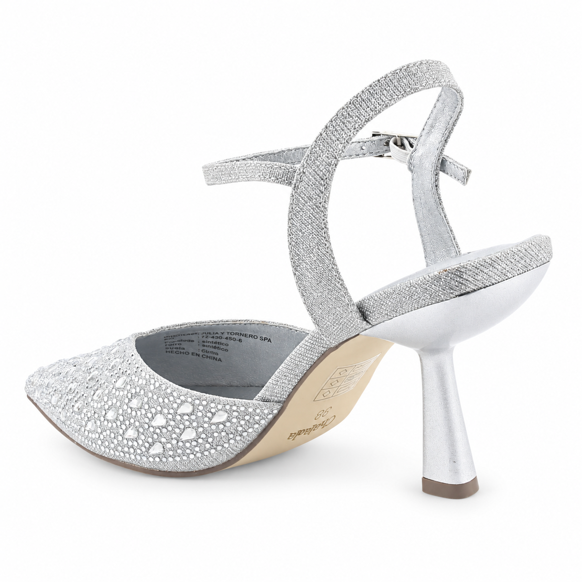 Zapato Chalada Mujer Rebi-1 Plateado Moda