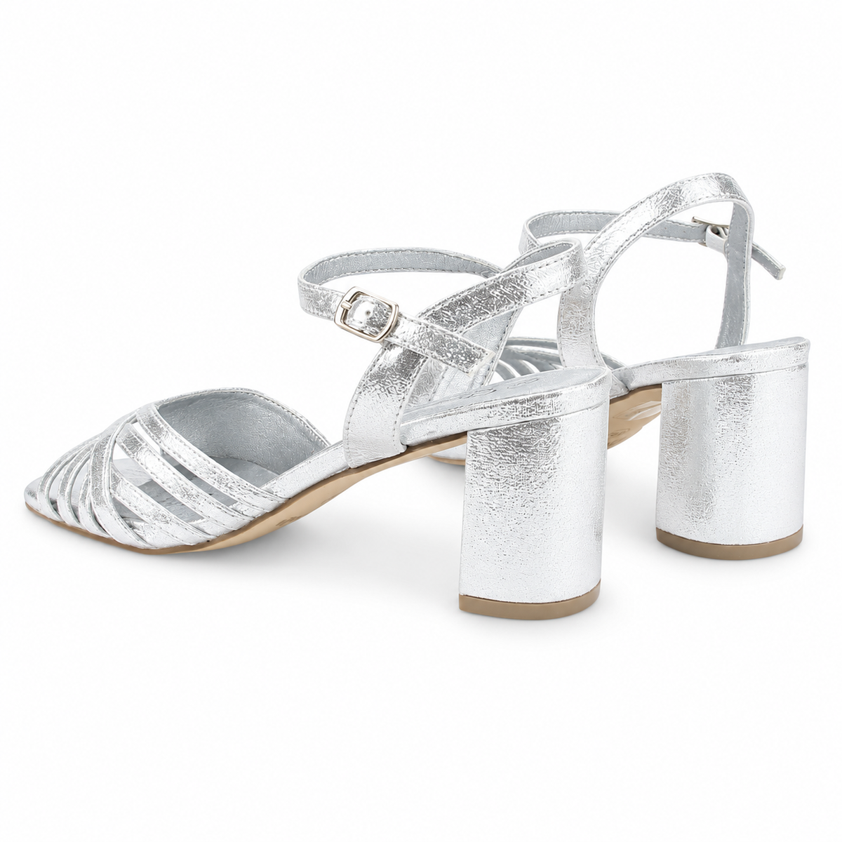 Sandalia Plateado Mujer Casual Chalada Foly