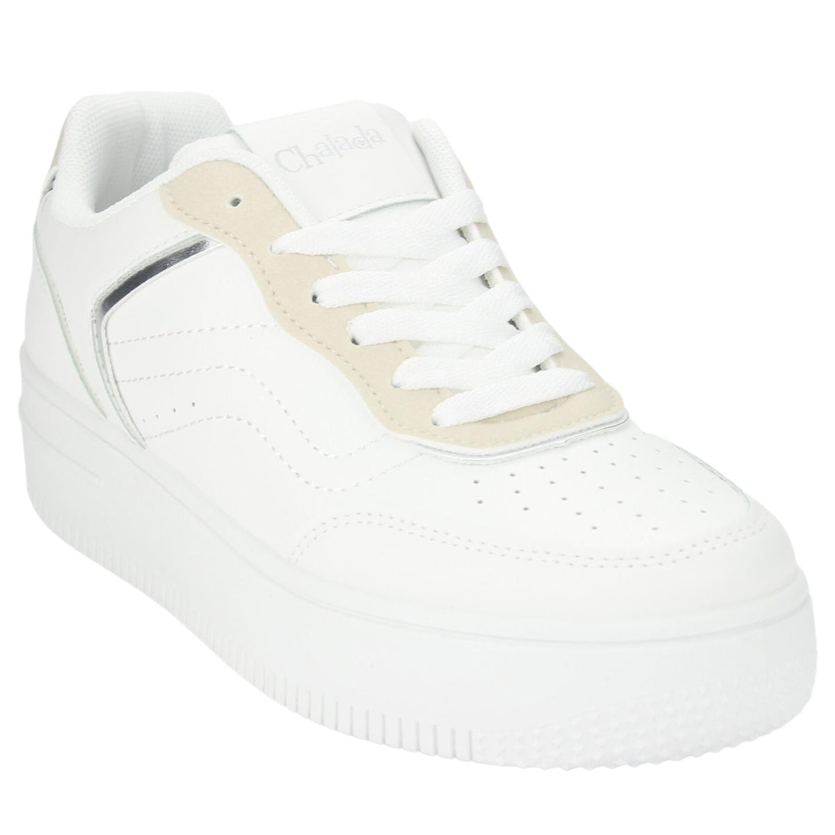 Zapatilla Chalada Mujer Joggo-1 Blanco Plata