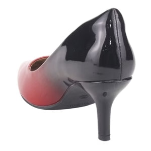 Zapato Chalada Mujer Regent-2 Negro Burgandy Fiesta
