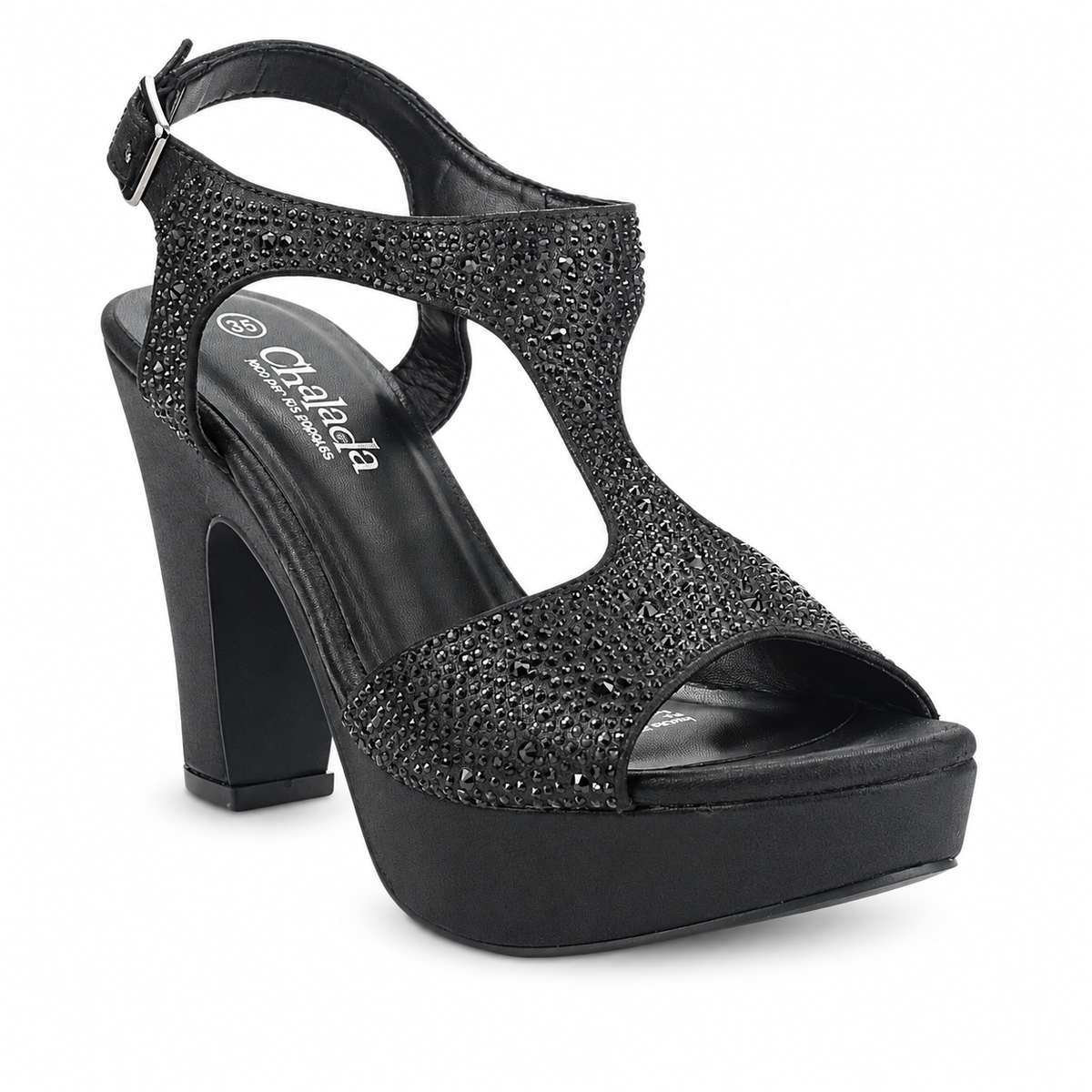 Sandalia Negro Mujer Casual Chalada Cosimo