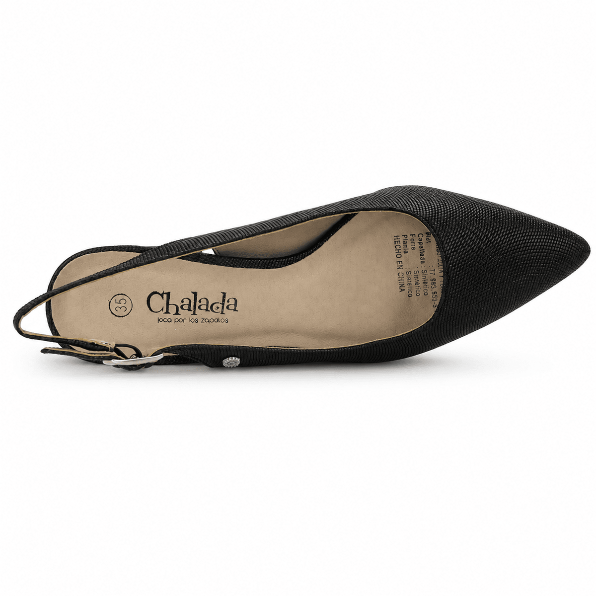 Zapato Chalada Mujer Faiza-1 Negro Casual
