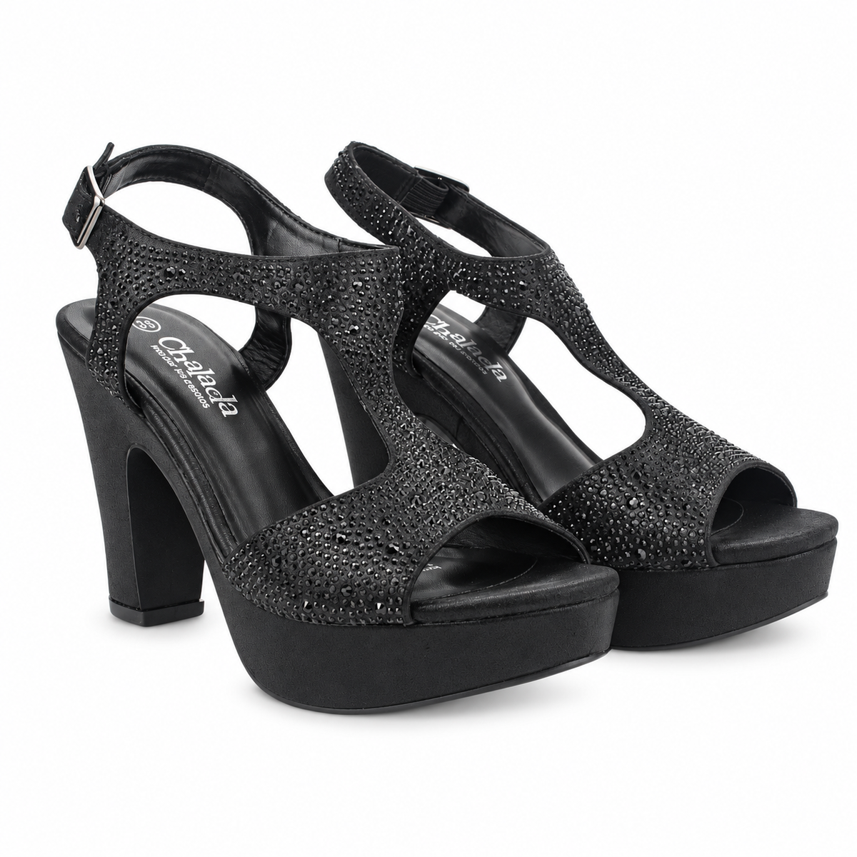 Sandalia Negro Mujer Casual Chalada Cosimo