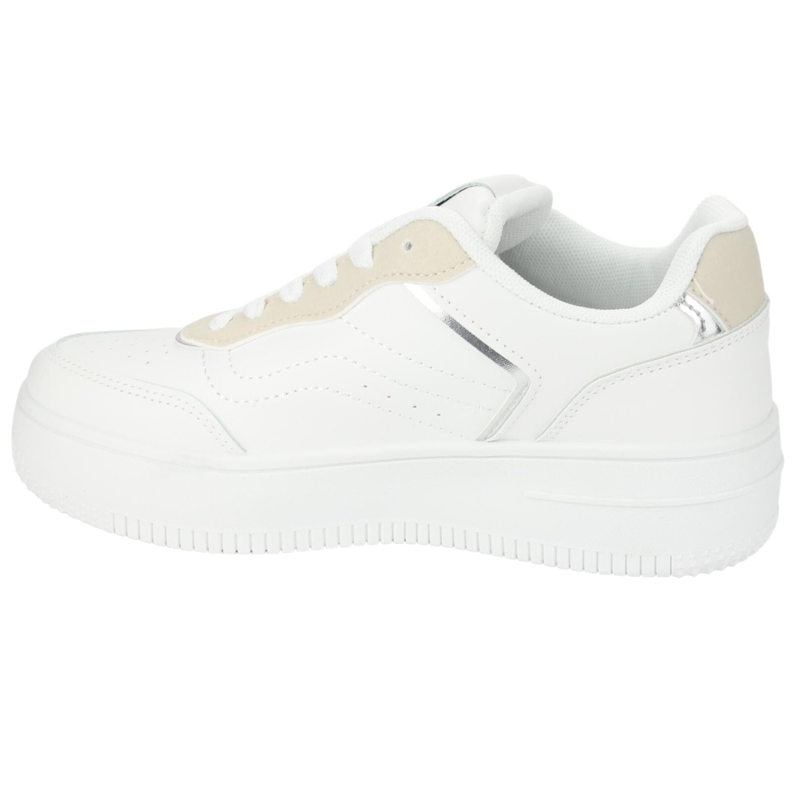 Zapatilla Chalada Mujer Joggo-1 Blanco Plata Zapatillas Chalada