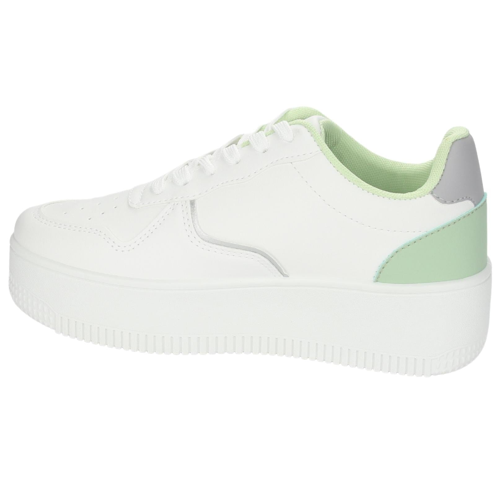 Zapatilla Chalada Mujer Metta-3 Blanco Plataforma Zapatillas Chalada